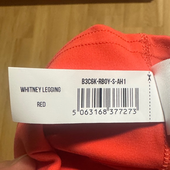 Gymshark NEW red size small S body fit yoga gym Active Leggings - Picture 7 of 9